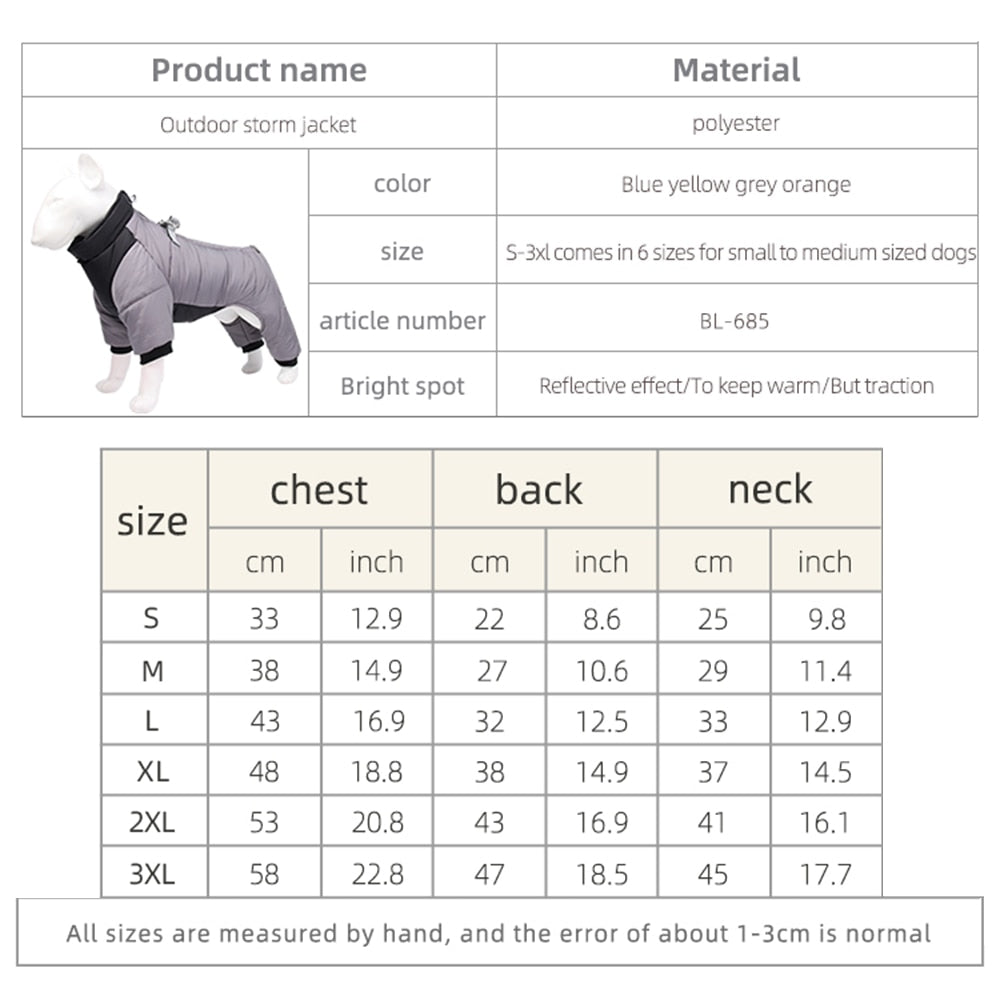 Warm and Waterproof Dog Jacket for Small to Medium Dogs - Cozy Pet Clothes for Chihuahuas, French Bulldogs, and Pugs