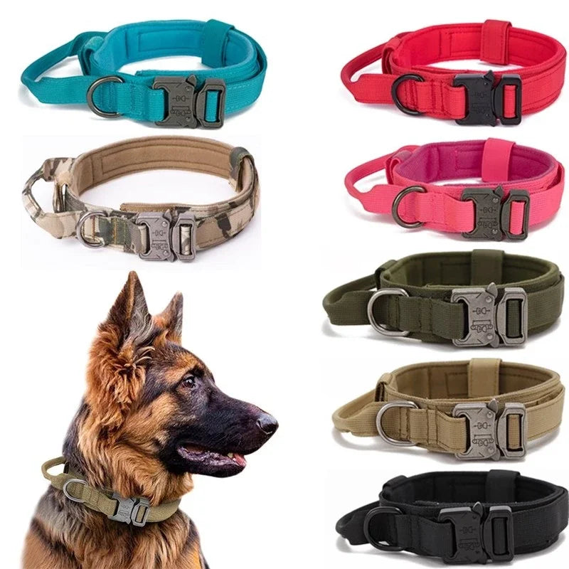 Tactical Control Dog Collar: Durable Military-Grade Collar for Medium to Large Breeds