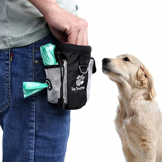 Outdoor Dog Treat Pouch: Portable Training Bag with Large Capacity