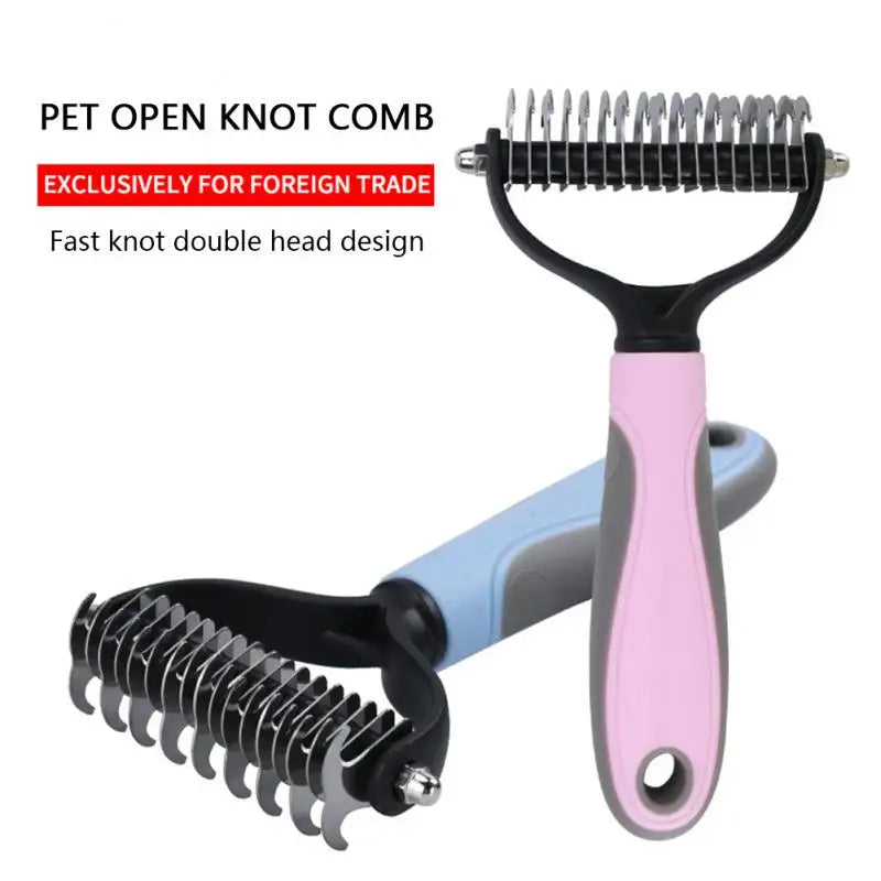 KnotBuster Pro: Dog Cat Hair Removal Comb - Ultimate Pet Grooming Care for Long & Short Hair - Trimming, Dematting, Floating Wool Removal