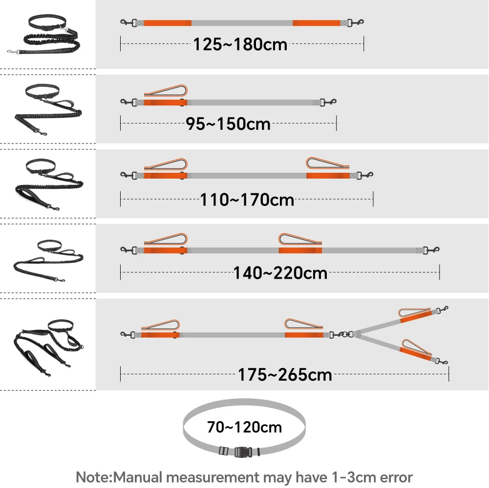RunFlex Comfort Leash: Stretchy Hands-Free Dog Leash for Comfortable Running