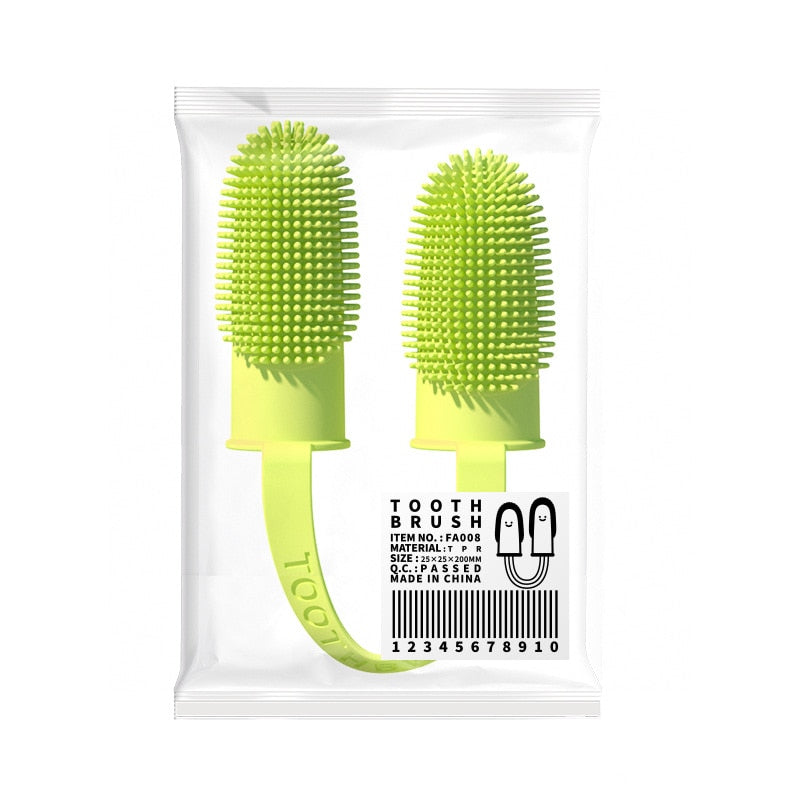 PetSmile: Non-Toxic Silicone Toothbrush for Effective Cleaning of Pet Dog and Cat Mouth - Eliminate Dirt and Odor Safely