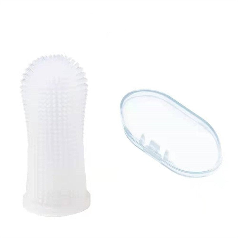 PetSmile: Non-Toxic Silicone Toothbrush for Effective Cleaning of Pet Dog and Cat Mouth - Eliminate Dirt and Odor Safely