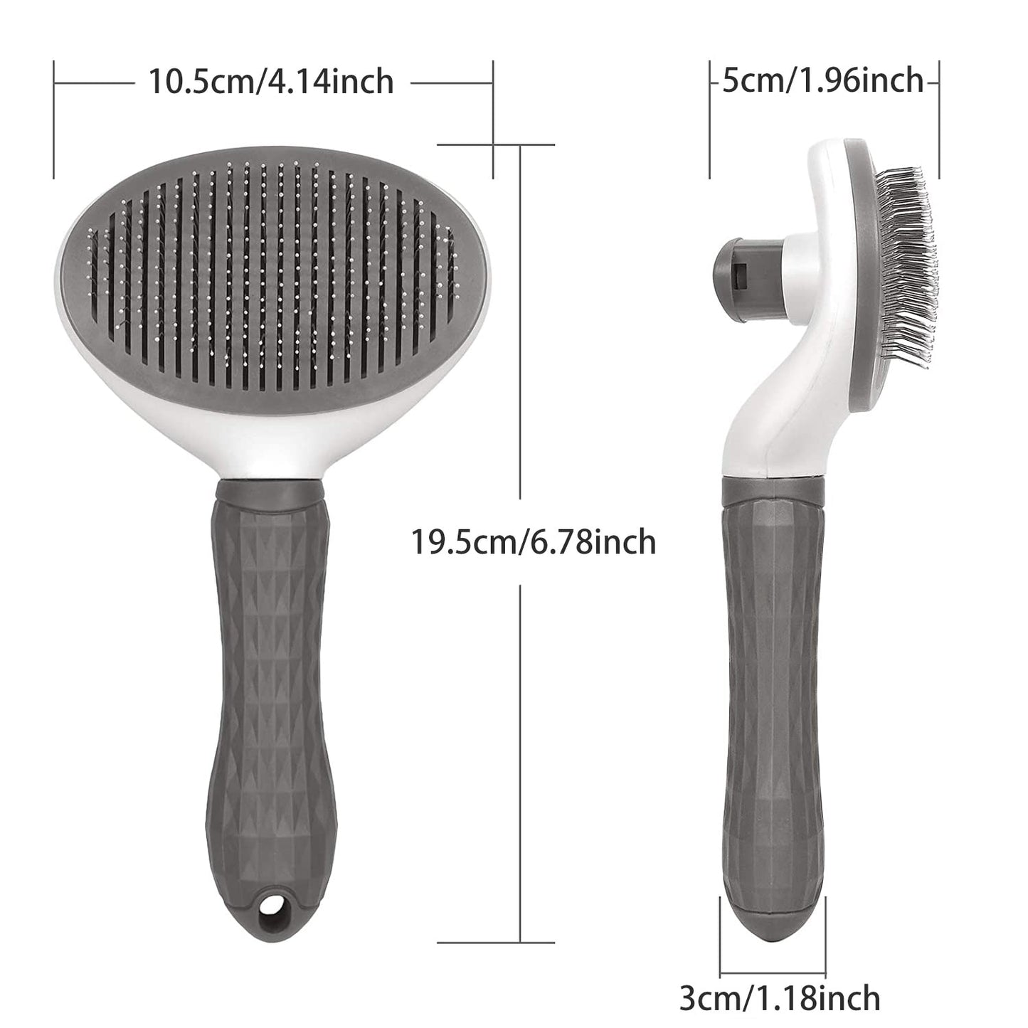 Pet Comb: Stainless Steel Needle Comb for Gentle Hair Removal and Skin Care - Effective Floating Hair Cleaning for Dogs and Cats