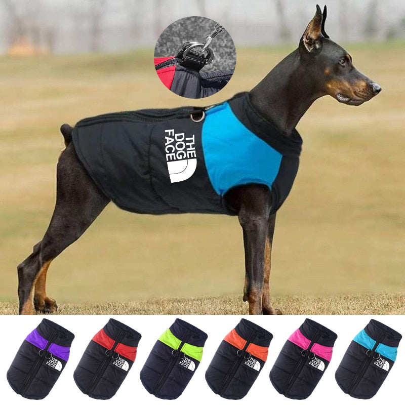 Waterproof Warm Dog Clothes: Pet Coat Winter Vest with Padded Zipper Jacket - Stylish and Protective Dog Clothing for Small, Medium, and Large Dogs