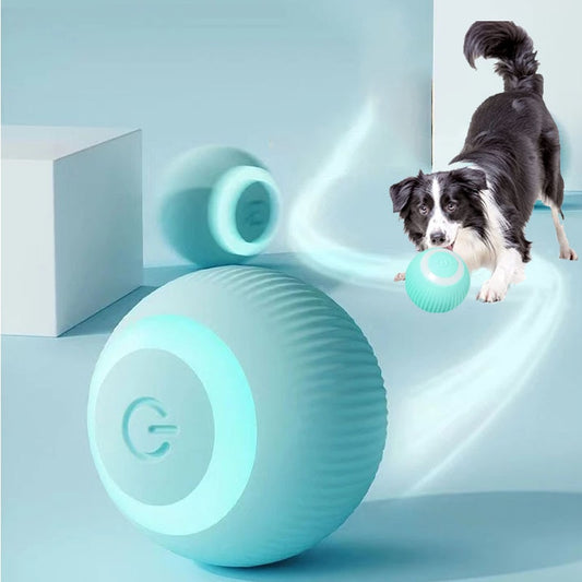 Roll-n-Play: Electric Auto Rolling Smart Ball Toy for Pet Interactive Indoor & Outdoor Play