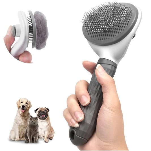Pet Comb: Stainless Steel Needle Comb for Gentle Hair Removal and Skin Care - Effective Floating Hair Cleaning for Dogs and Cats